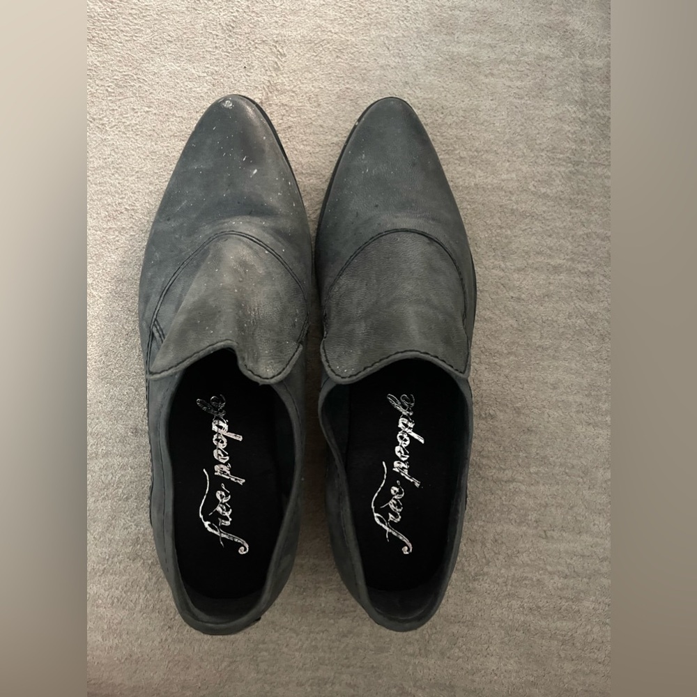 Free People Womens Brady Pointed Toe Loafers black